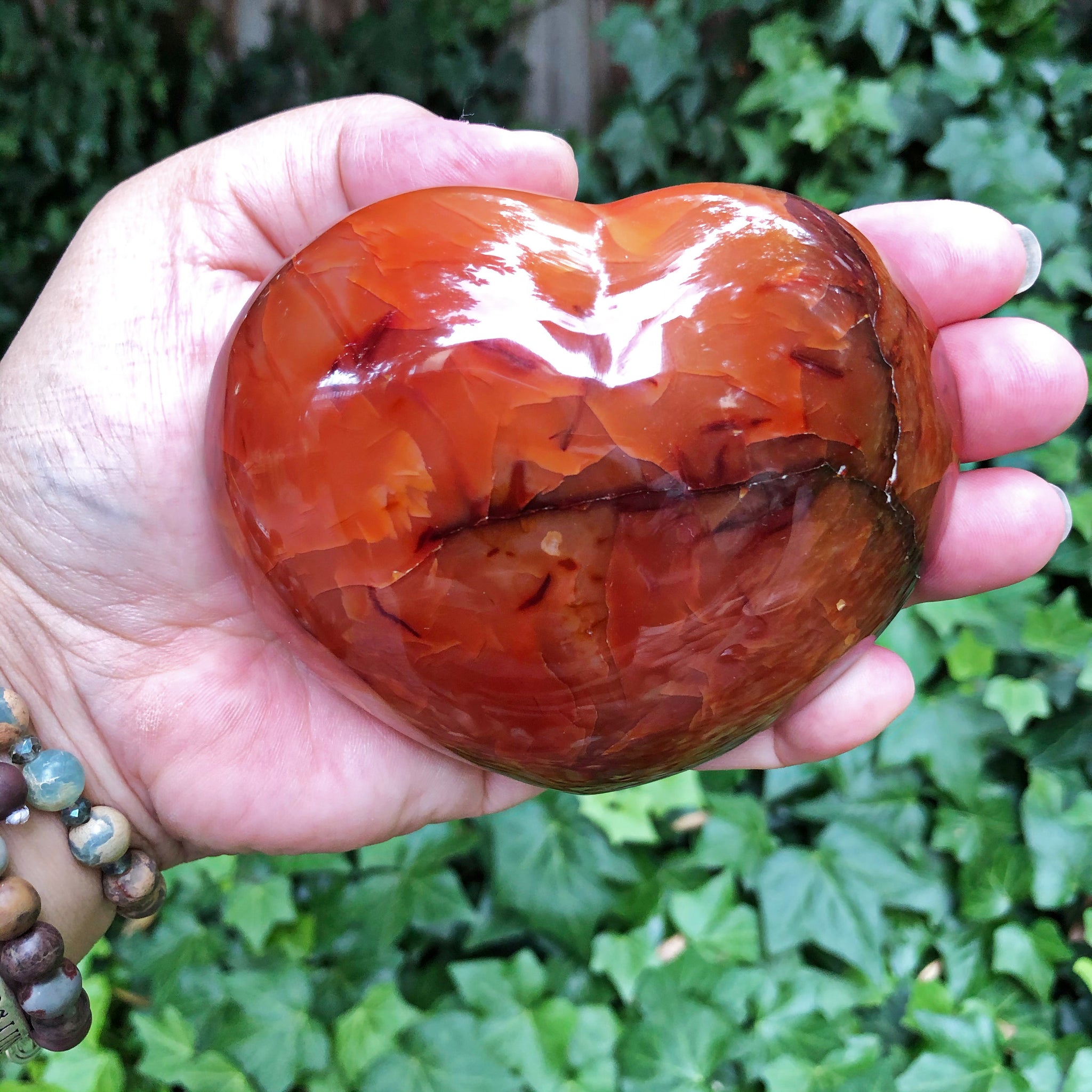 Huge Carnelian Heart (Grmoindin-Root Chakra)