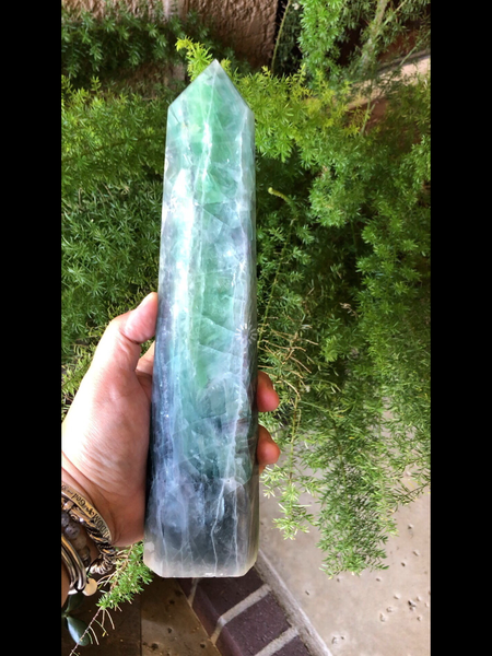 Huge Flourite Tower - 11.2 inches