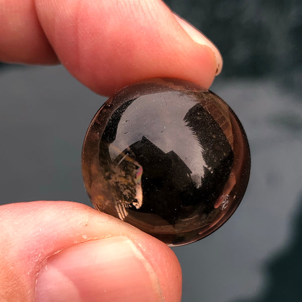 Protection Bundle (small Smokey Quartz sphere,  Amethyst tower, Labradorite Palm stone, Black Tourmaline, Shungite)