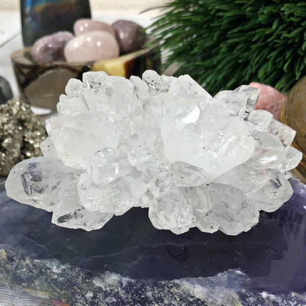 Extra special Clear quartz crystal cluster