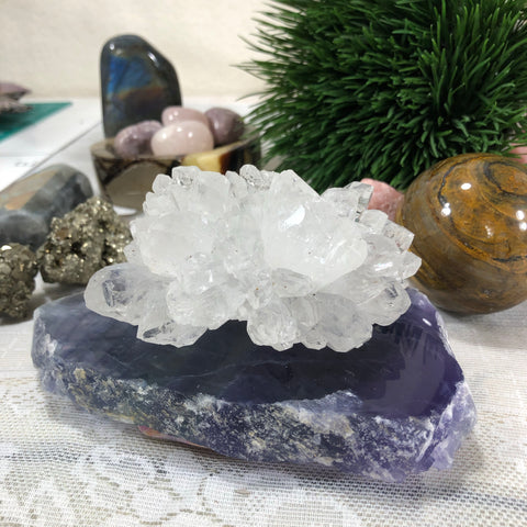 Extra special Clear quartz crystal cluster