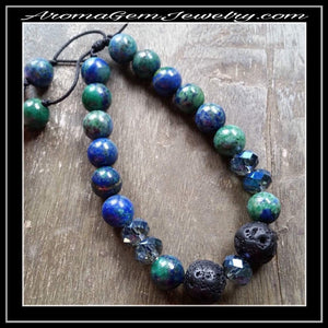 Essential oil diffuser bracelet - Lapis lazuli
