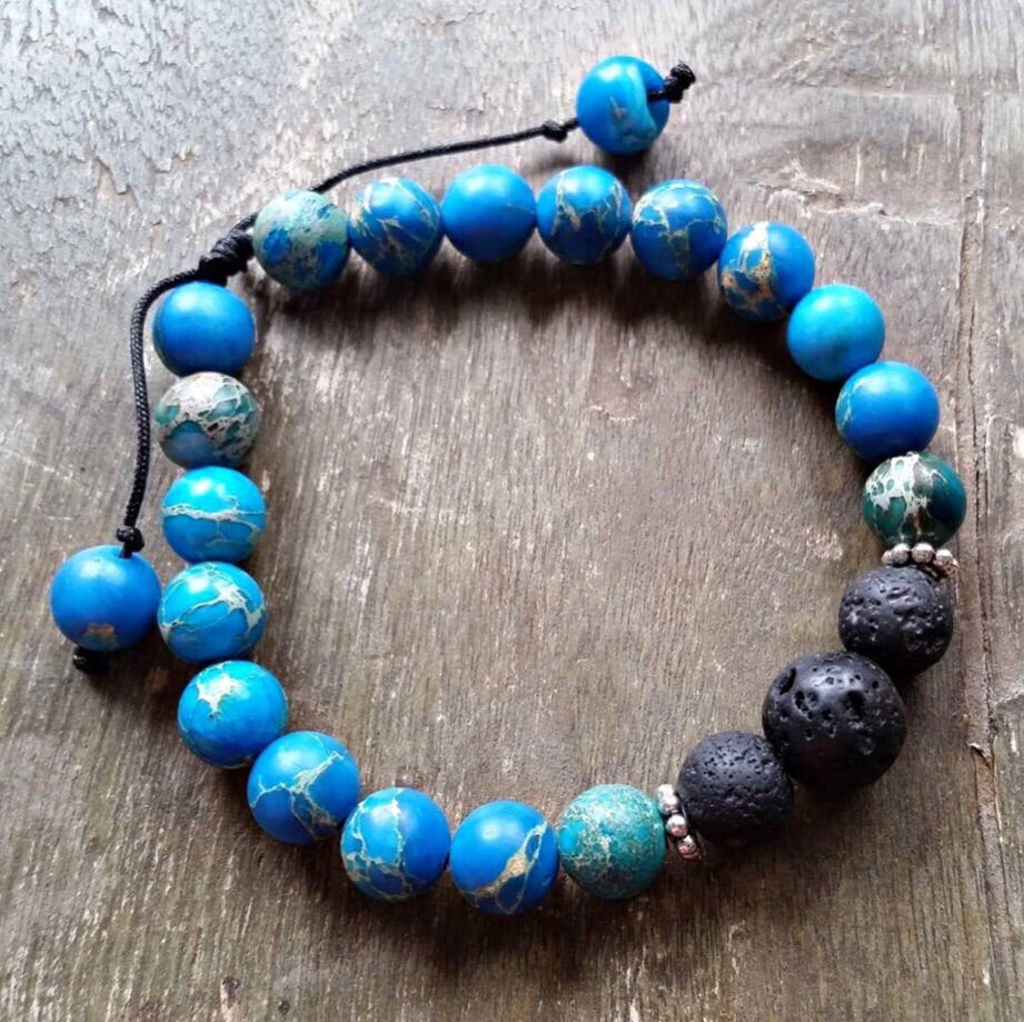 Essential oil diffuser bracelet - jasper