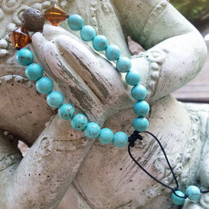 Essential oil diffuser bracelet - magnesite