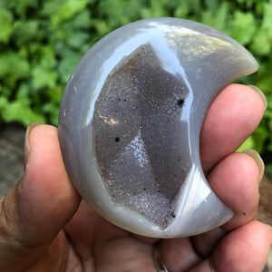 Druzy agate moon #1